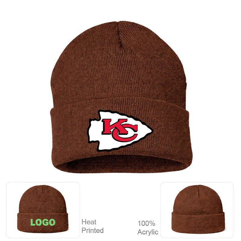 Kansas City Chiefs Brown Beanie Hat