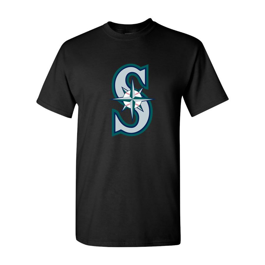 Youth's Seattle Mariners Cotton T-Shirt - Black