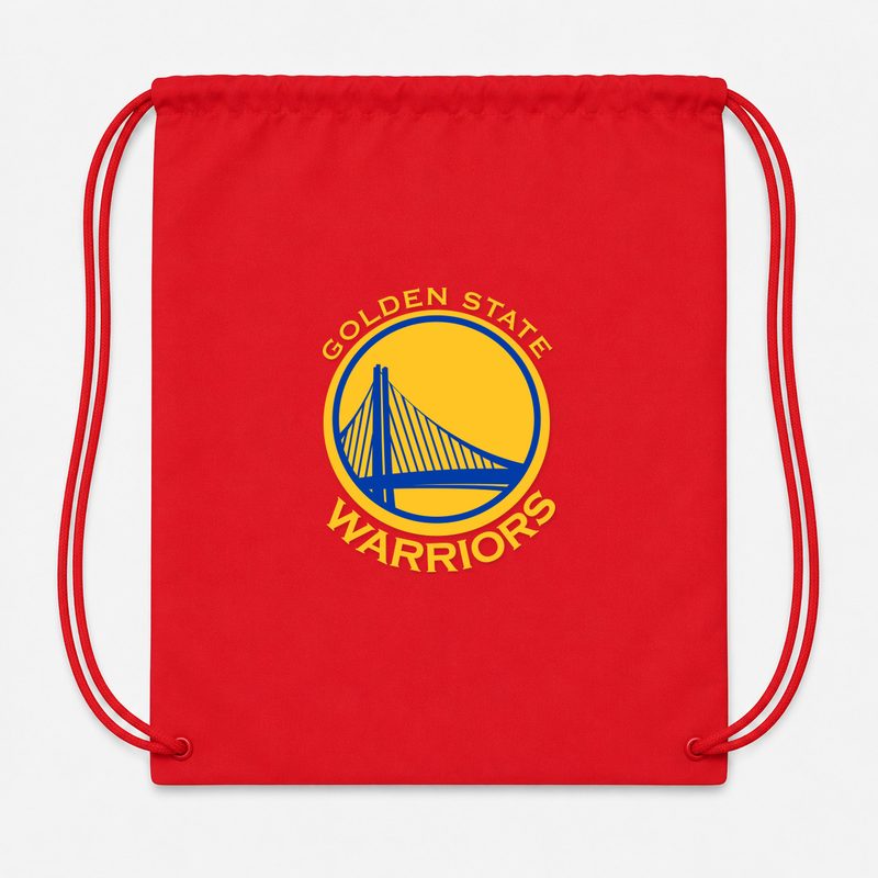 Golden States Warrior Yellow Drawstring Bag - Red