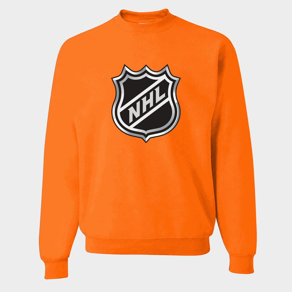 Men's NHL Shield Crewneck Sweatshirt - Orange