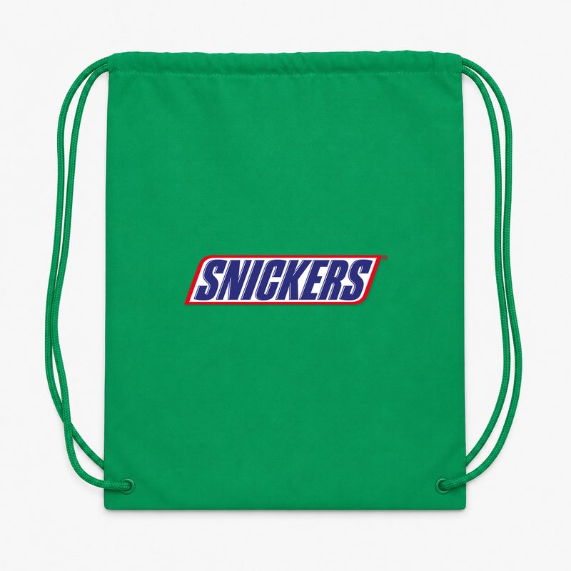 Snickers Food Drawstring Bag - Green