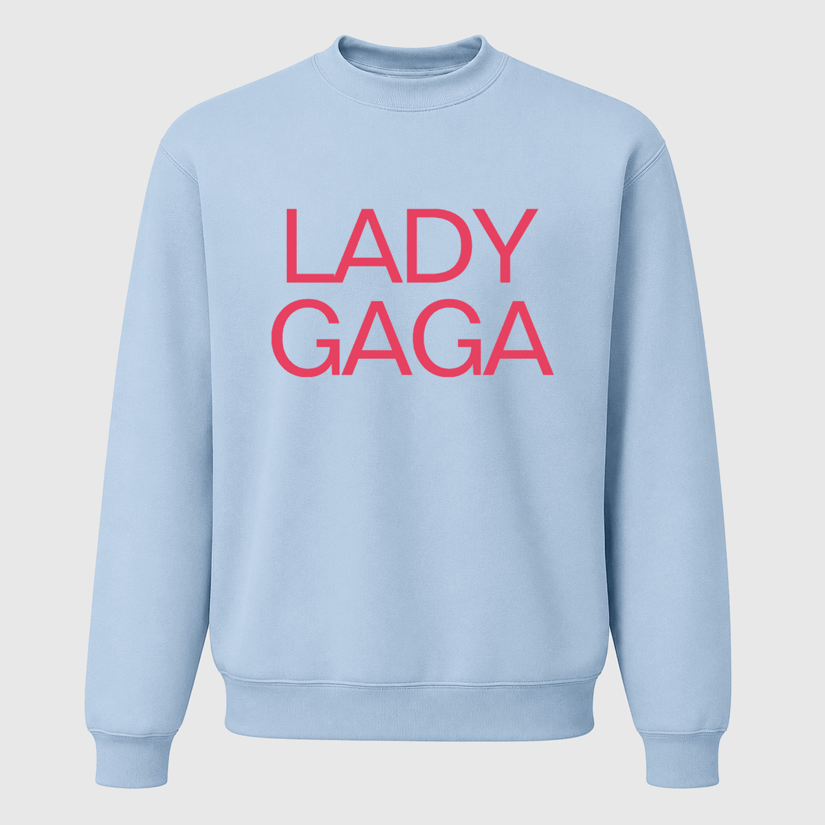 Men's Lady Gaga Crewneck Sweatshirt - Sky Blue