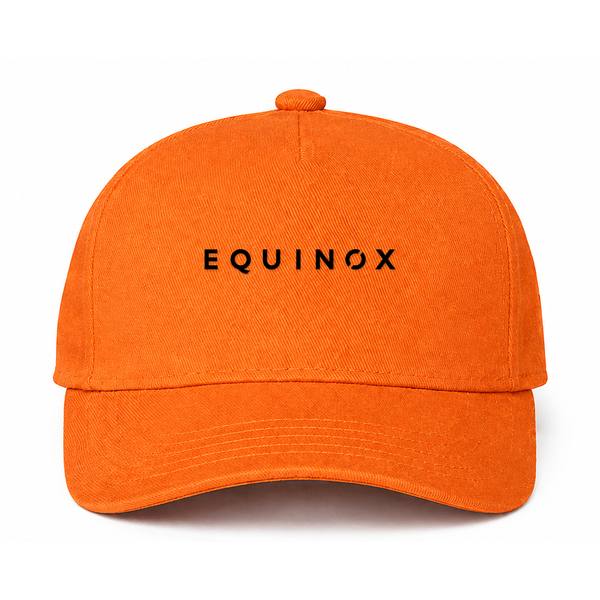 Equinox Logo Orange Dad Baseball Cap Hat