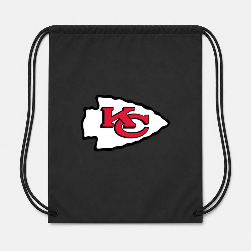 Kansas City Chiefs Drawstring Bag - Black