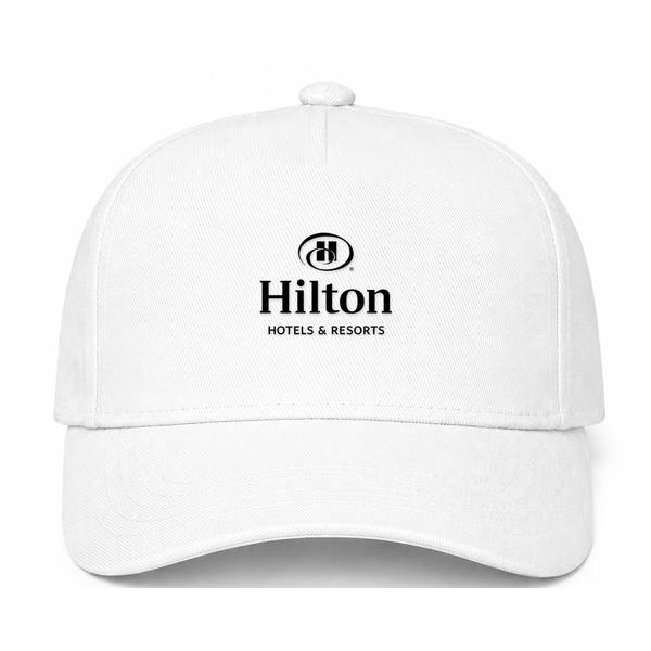 Hilton Logo Version 2 White Dad Baseball Cap Hat