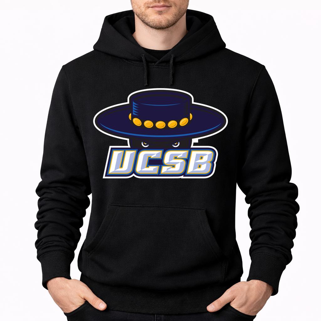 Men's UCSB Gauchos Pullover Hoodie - Black