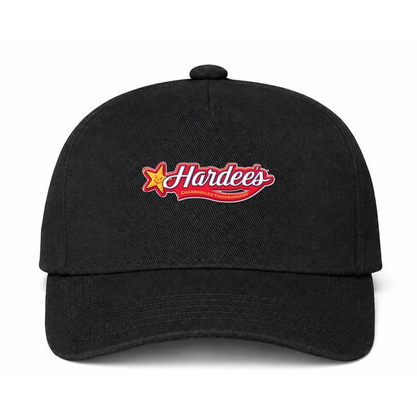 Hardee's Logo Black Dad Baseball Cap Hat