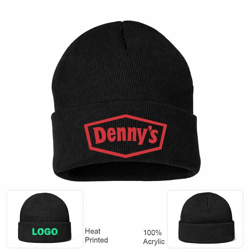 Denny's 2 Black Beanie Hat