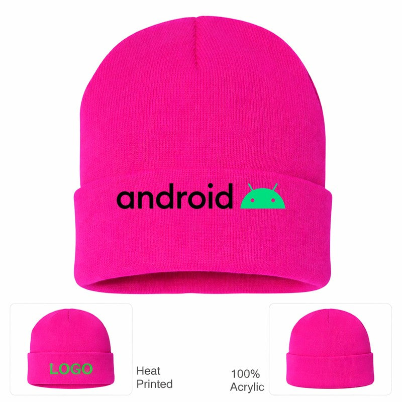 Android Beanie Hat - Hot Pink