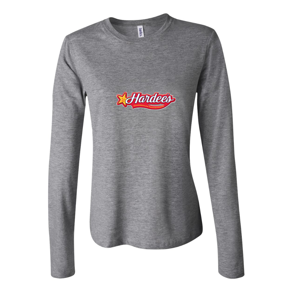Women's Hardees Logo 2006 Long Sleeve T-Shirt - Gray