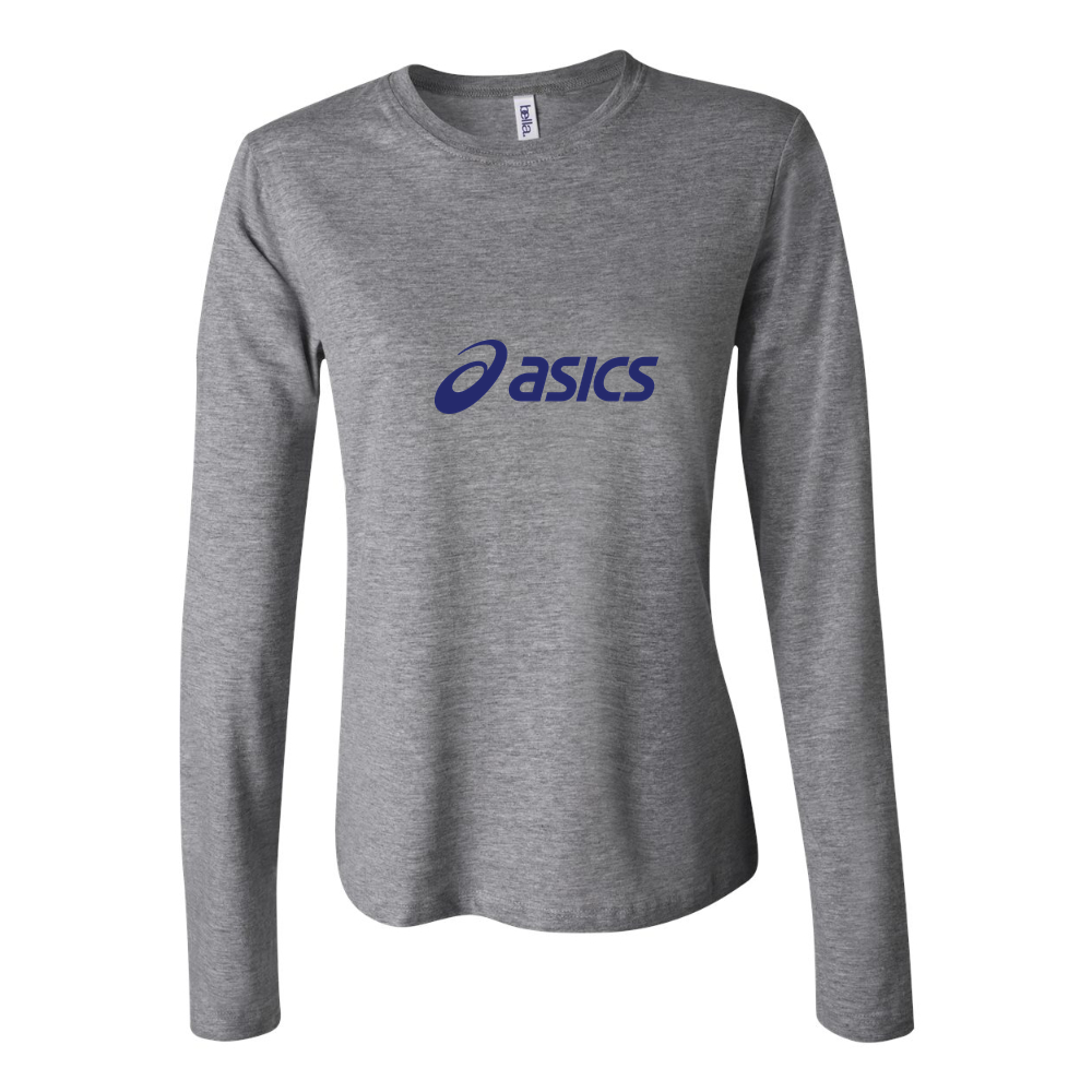 Women's Asics Logo 1536x864 Long Sleeve T-Shirt - Gray