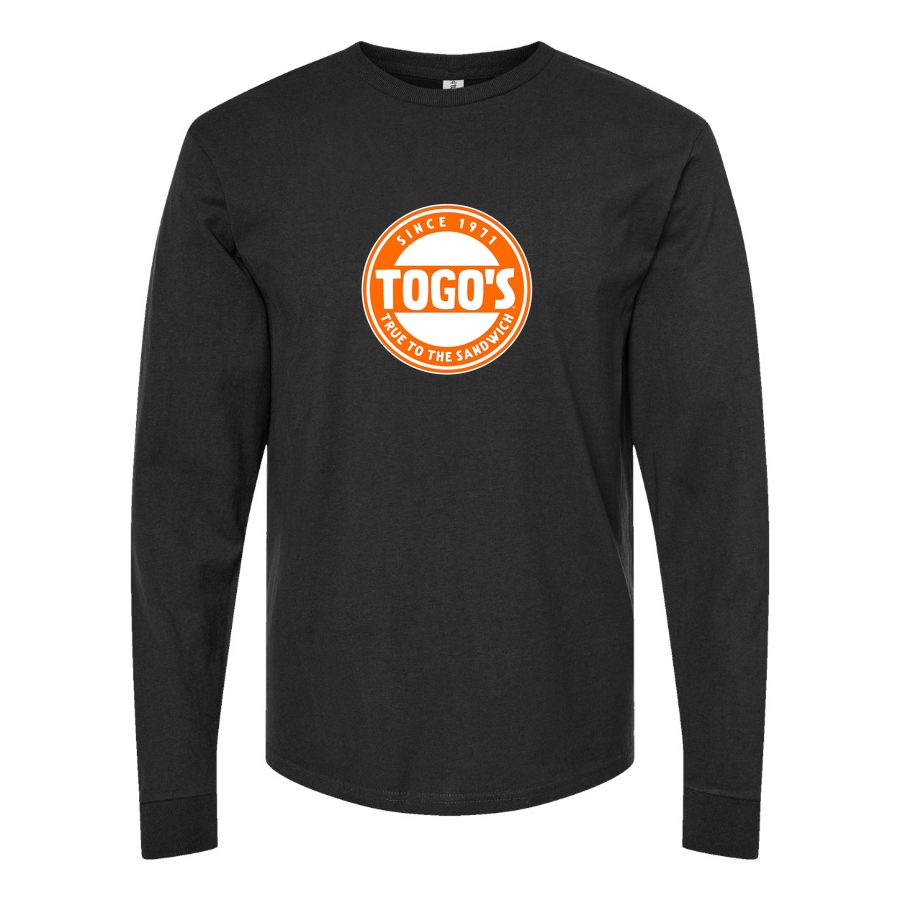 Men's Logo-Togos-1536x864 Long sleeves Cotton Blend T-Shirt - Black