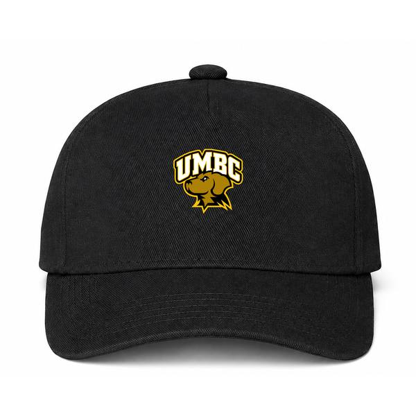 UMBC Retrievers Logo Black Dad Baseball Cap Hat