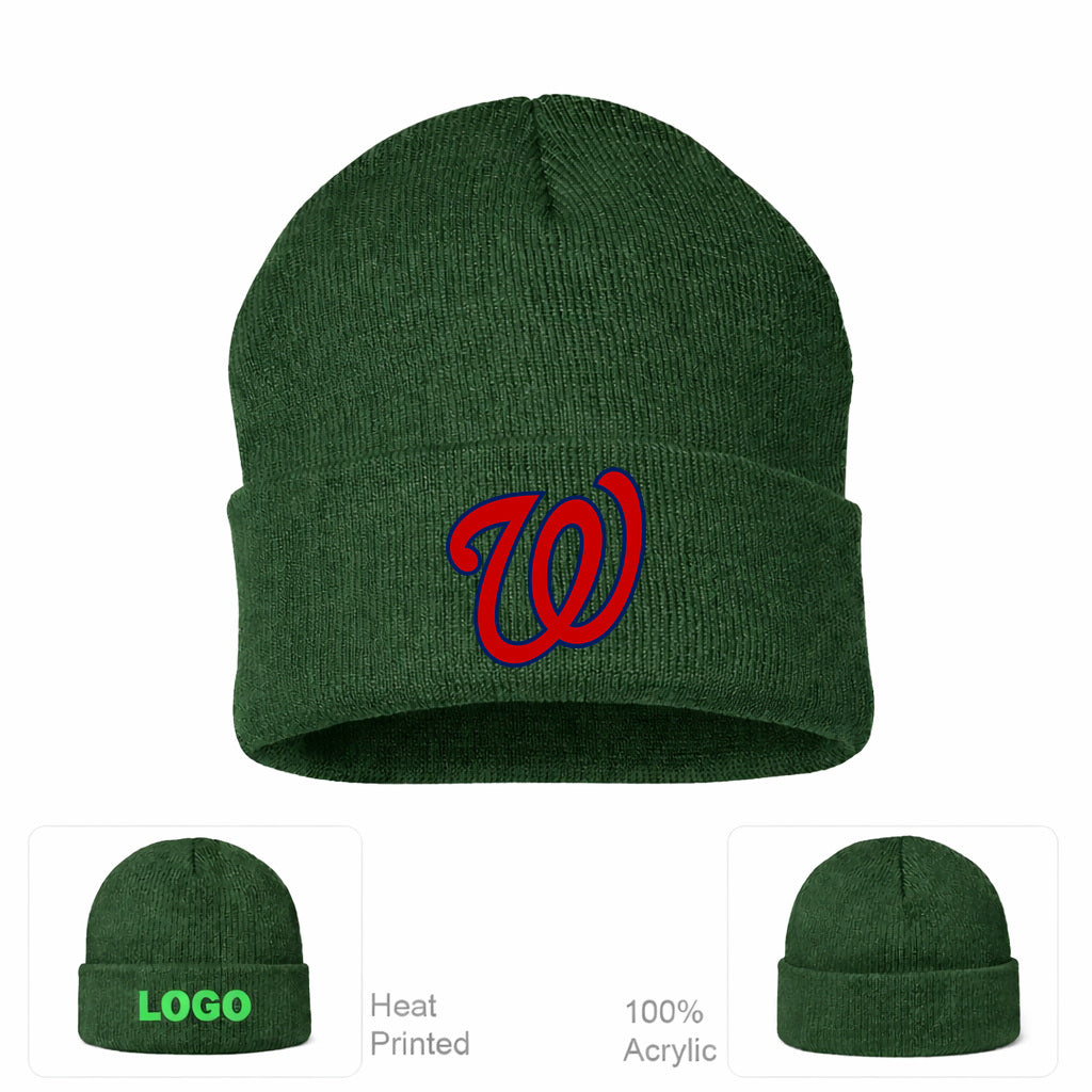 MLB Washington Nationals Beanie Hat - Forest Green