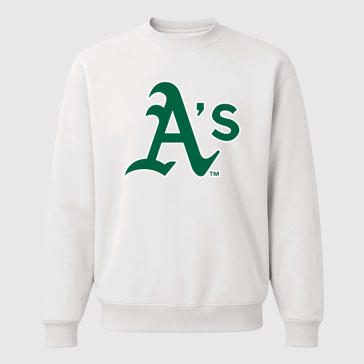 Men's Oakland Athletics Crewneck Sweatshirt - White