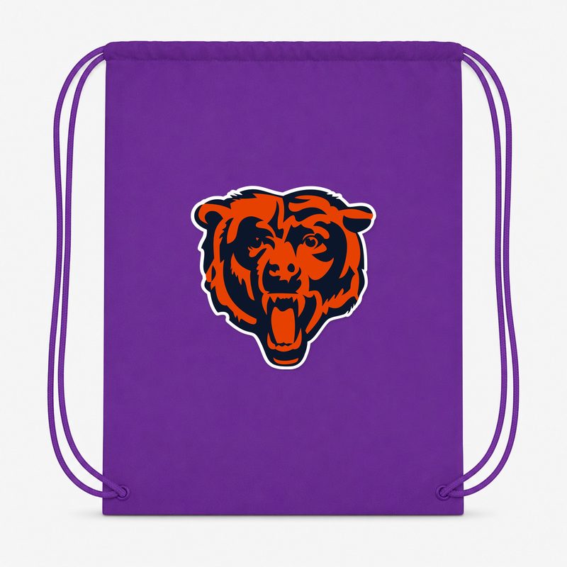 Chicago Bears Drawstring Bag - Purple