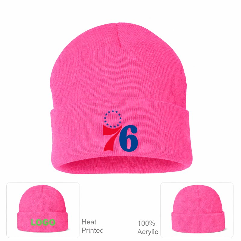 Philadelphia 76ers Pink Beanie Hat