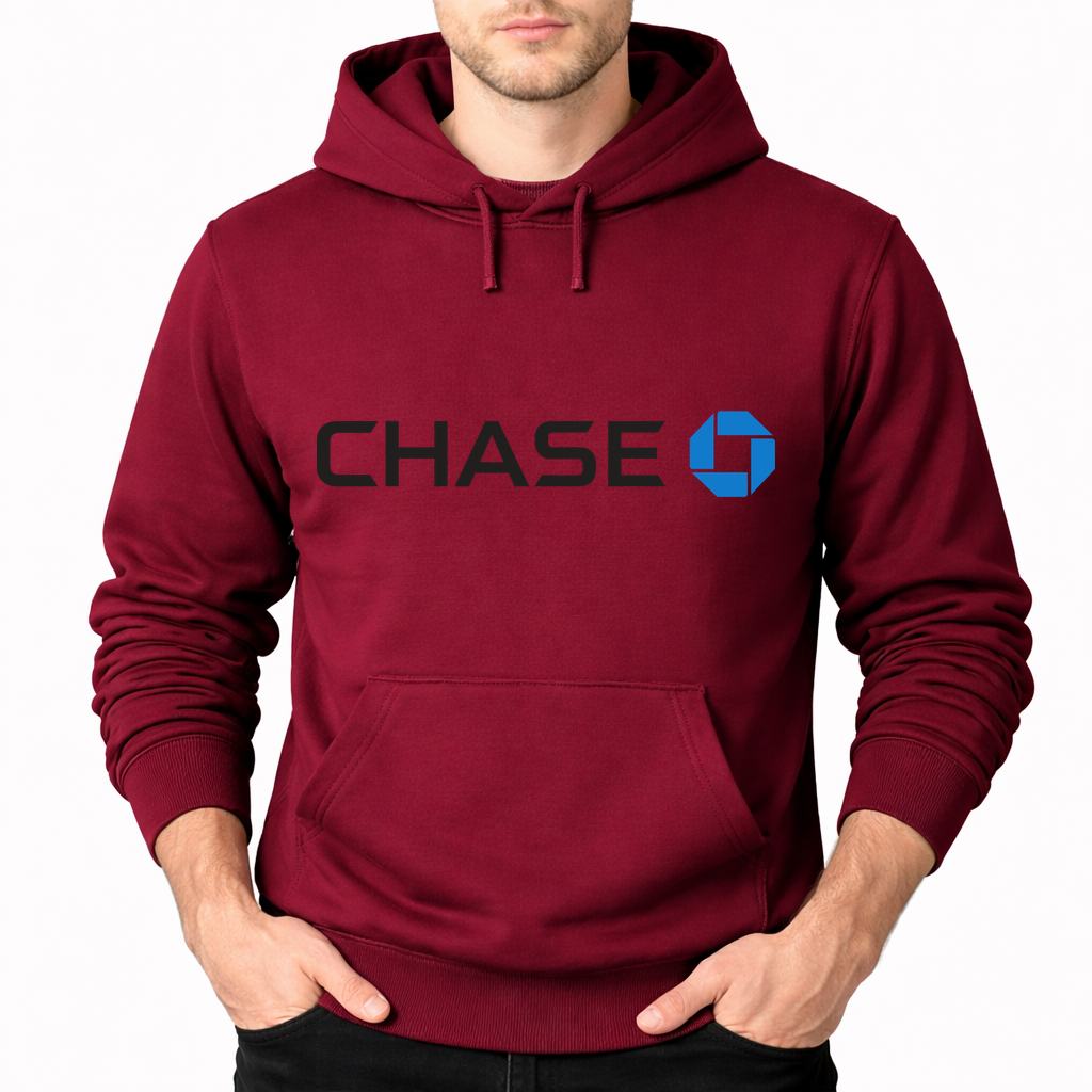 Men's Chase Black Pullover Hoodie - Burgundy