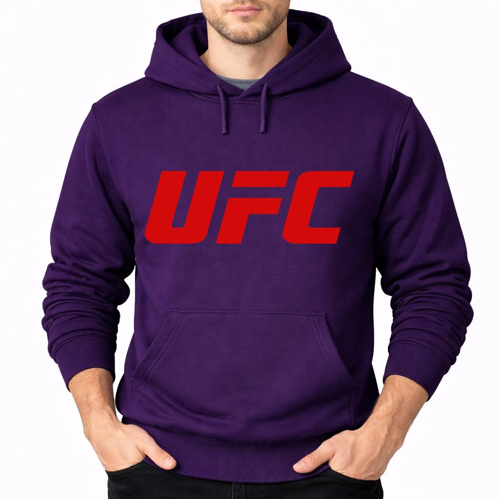 Men's UFC Pullover Hoodie - Purple