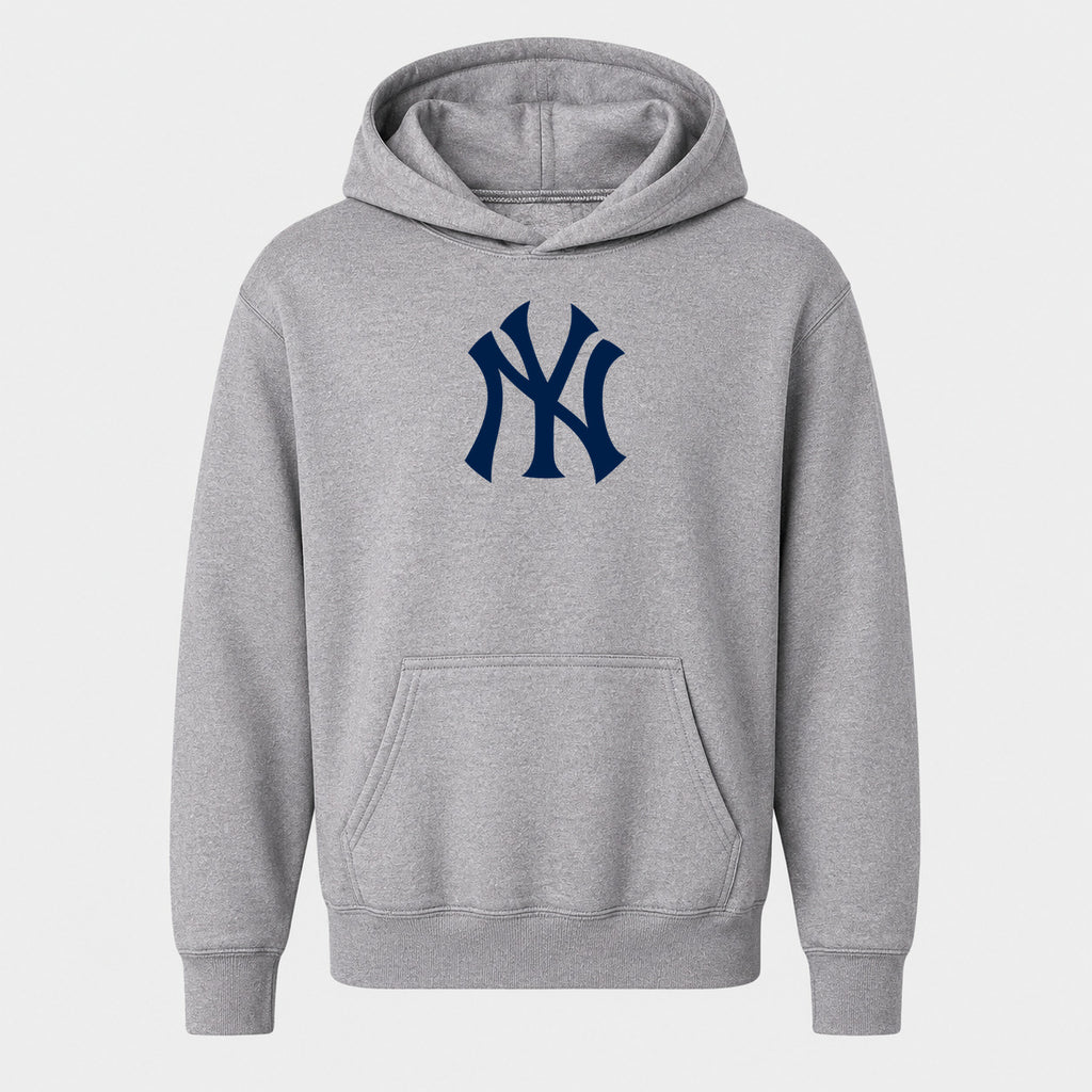 Youth New York Yankees Pullover Hoodie - Gray