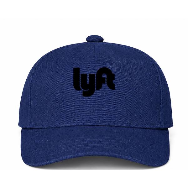 Lyft Black Logo Navy Dad Baseball Cap Hat