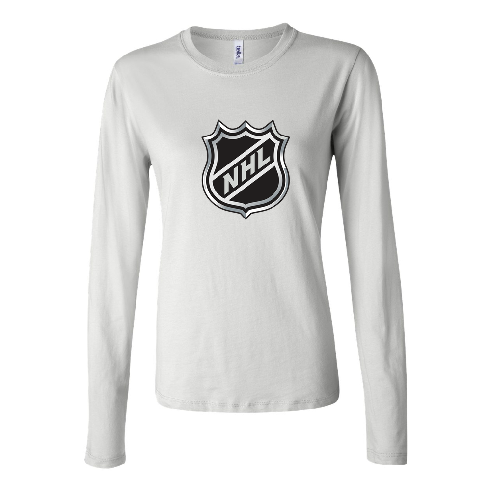 Women's NHL Shield Long Sleeve T-Shirt - White