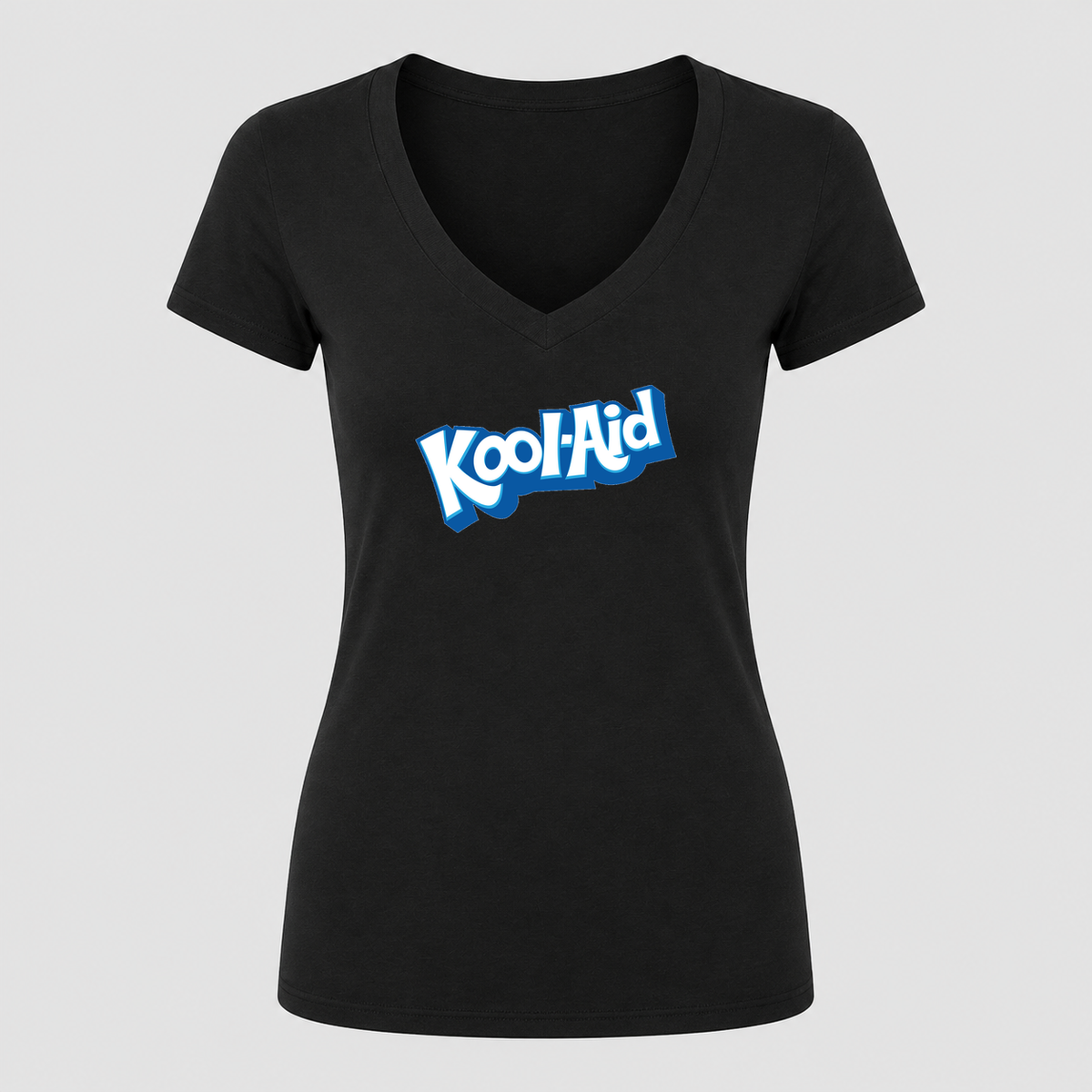 Women's Kool-Aid V Neck T-Shirt in black