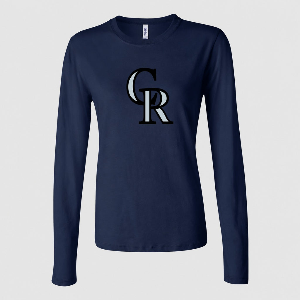 Women's Colorado Rockies Long Sleeve T-Shirt - Navy