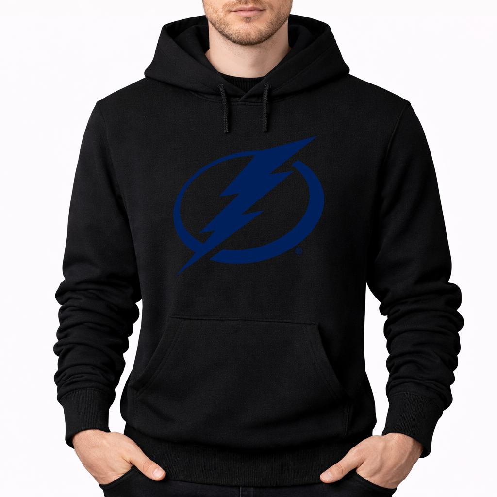 Men's Tampa Bay Lightning Pullover Hoodie - Black
