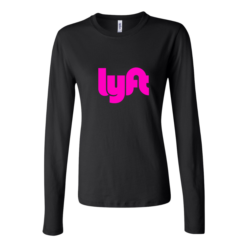 Women's Lyft pink Long Sleeve T-Shirt - Black