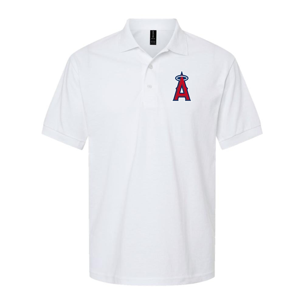 Men's Los Angeles Angels Dry Blend Polo - White
