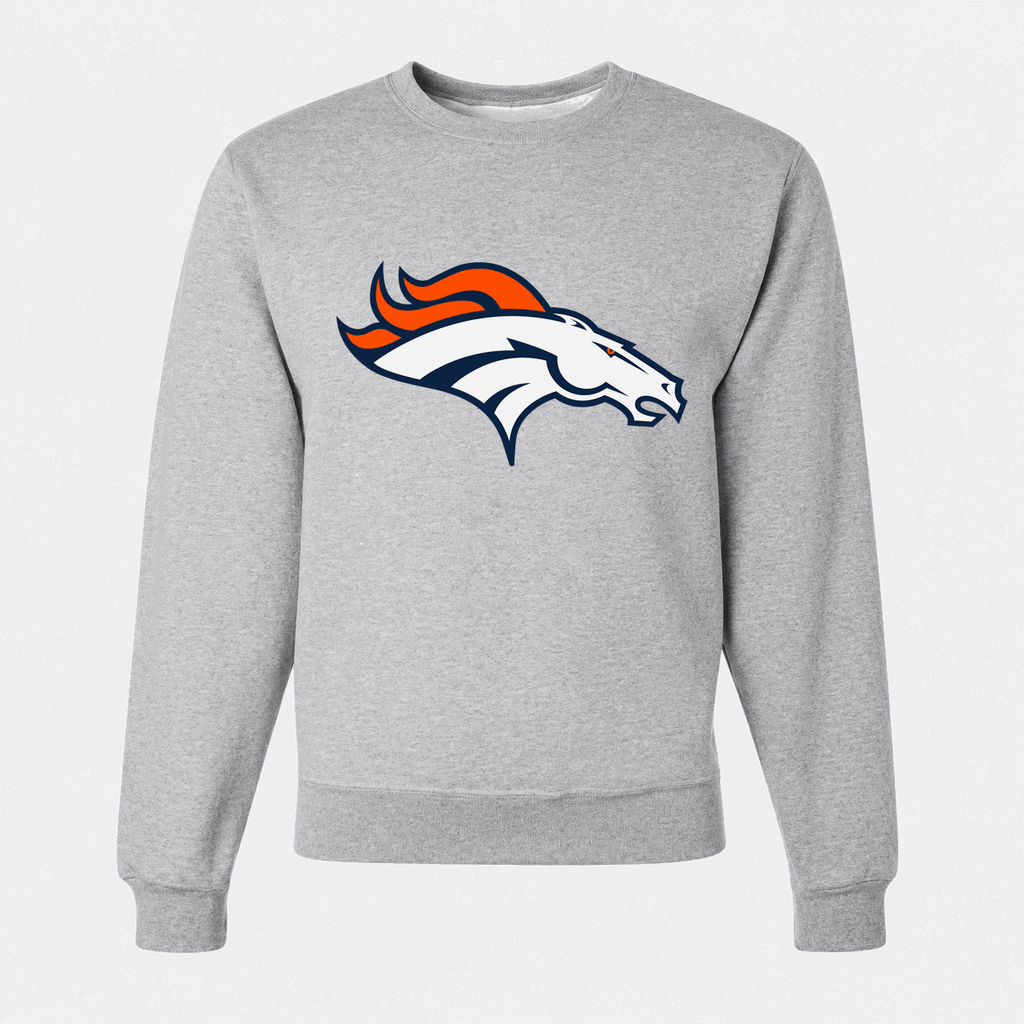 Men's Denver Broncos Crewneck Sweatshirt - Gray