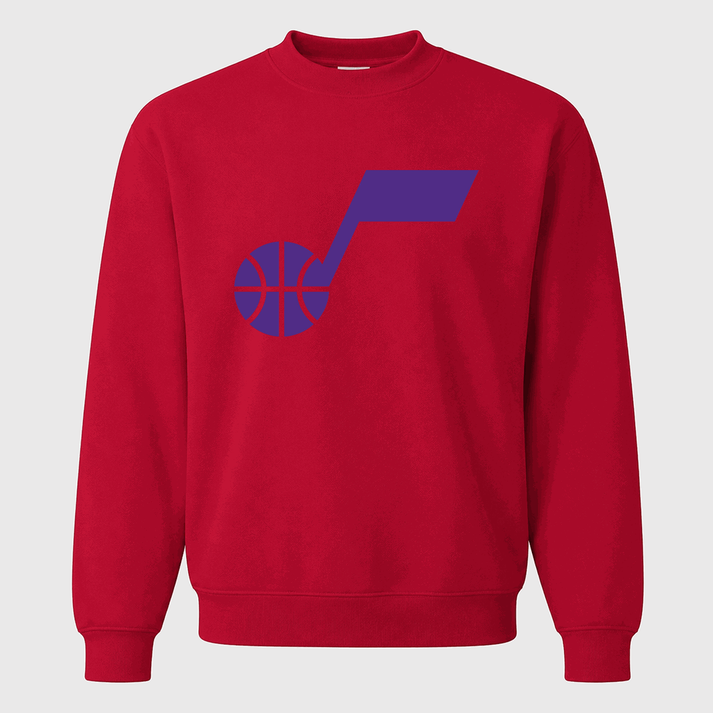 Men's Utah Jazz Crewneck Sweatshirt - Red