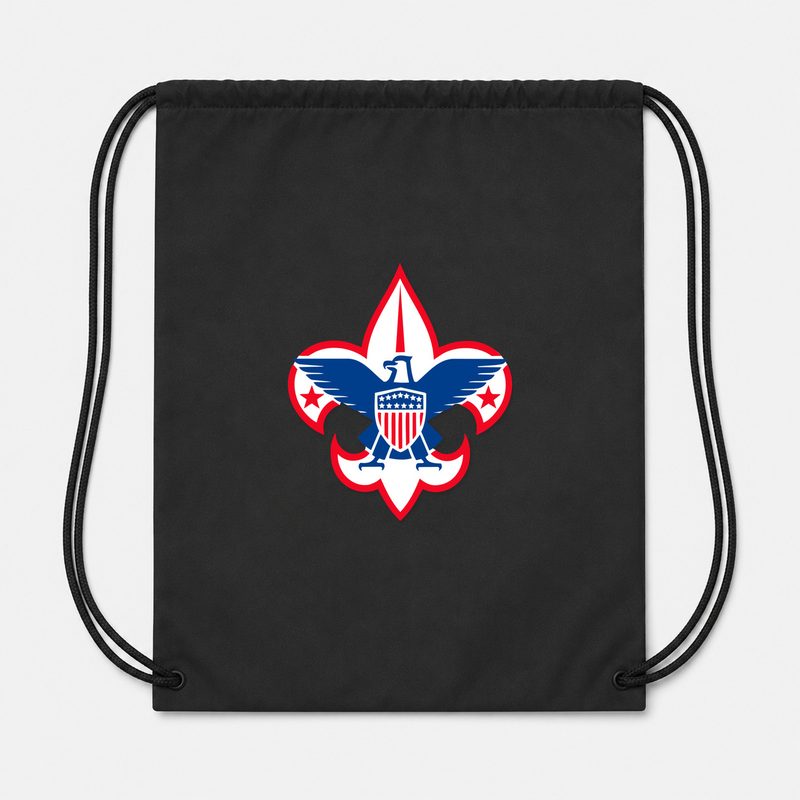 Boy Scout Drawstring Bag - Black