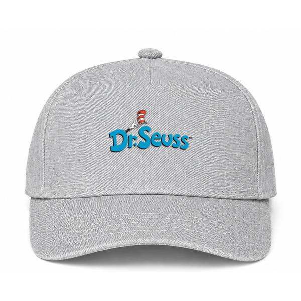 Dr. Seuss Logo Version 2 Gray Dad Baseball Cap Hat