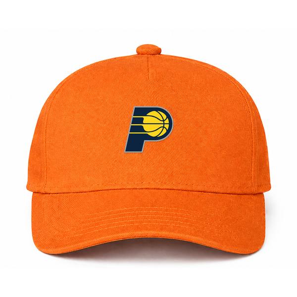 Indiana Pacers NBA Logo Orange Dad Baseball Cap Hat
