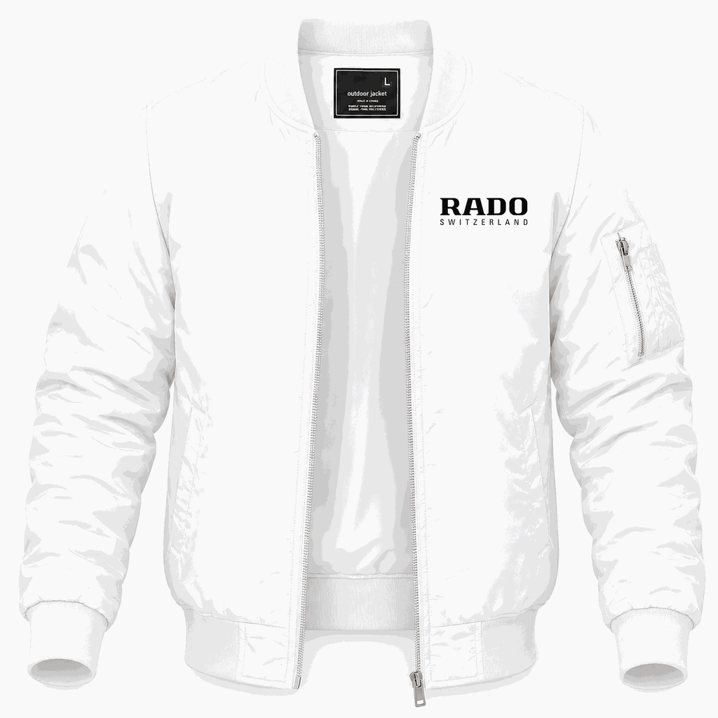 Men's Rado Lightweight Bomber Jacket - White