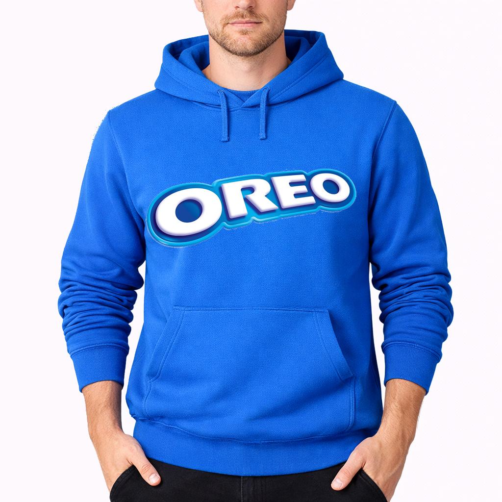 Men's Oreo Food Pullover Hoodie - Azure