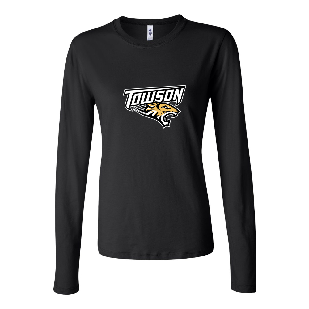 Women's Towson Tigers Long Sleeve T-Shirt - Black