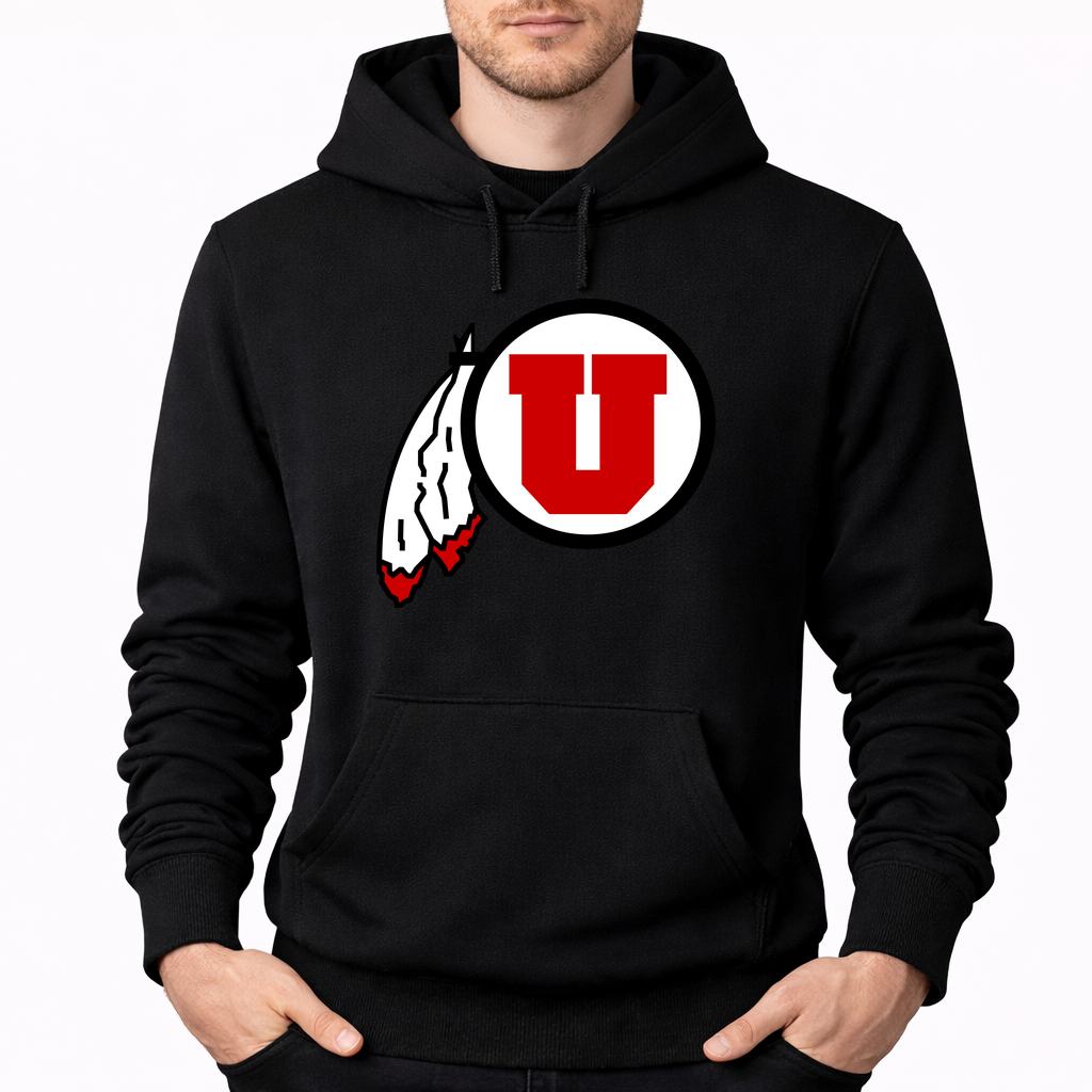 Men's Utah Utes Pullover Hoodie - Black