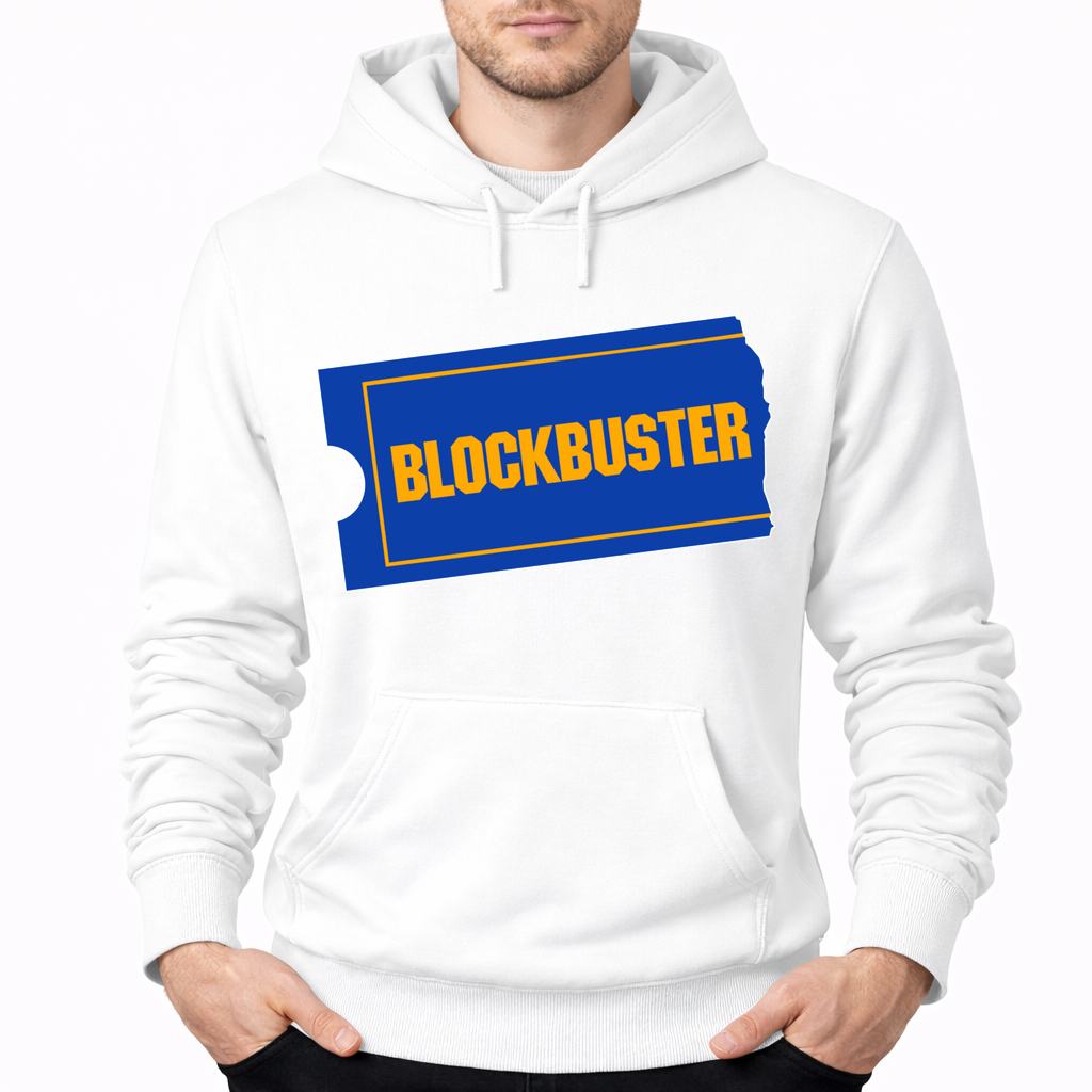 Men's Blockbuster Pullover Hoodie - White