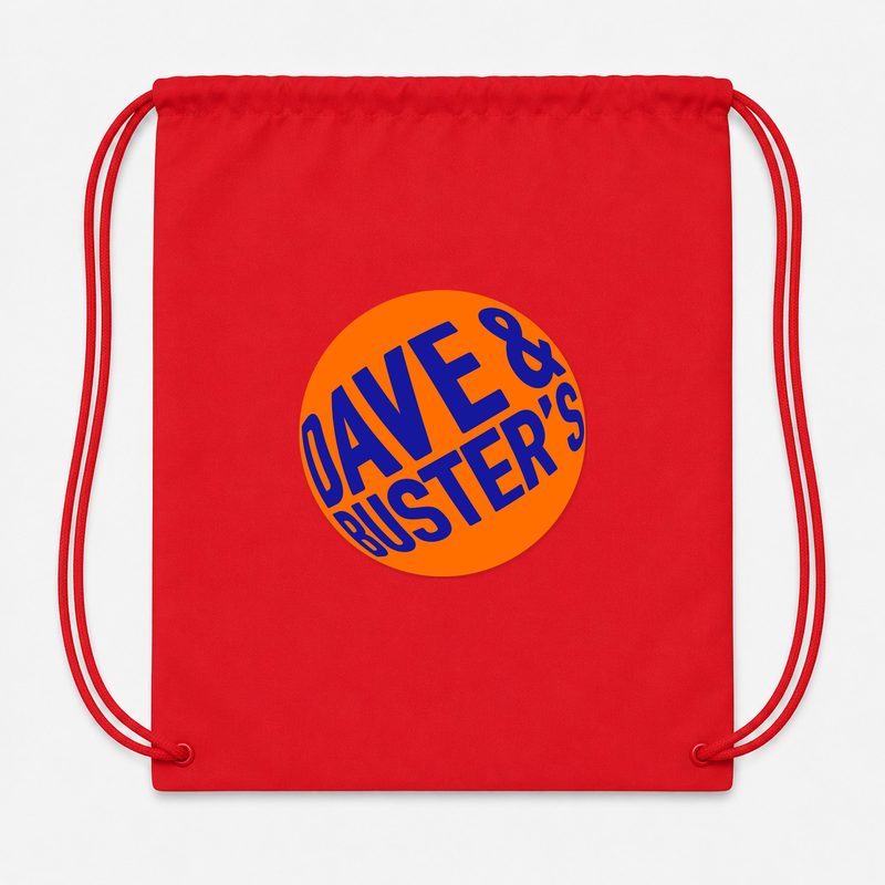 Dave & Buster's Drawstring Bag - Red
