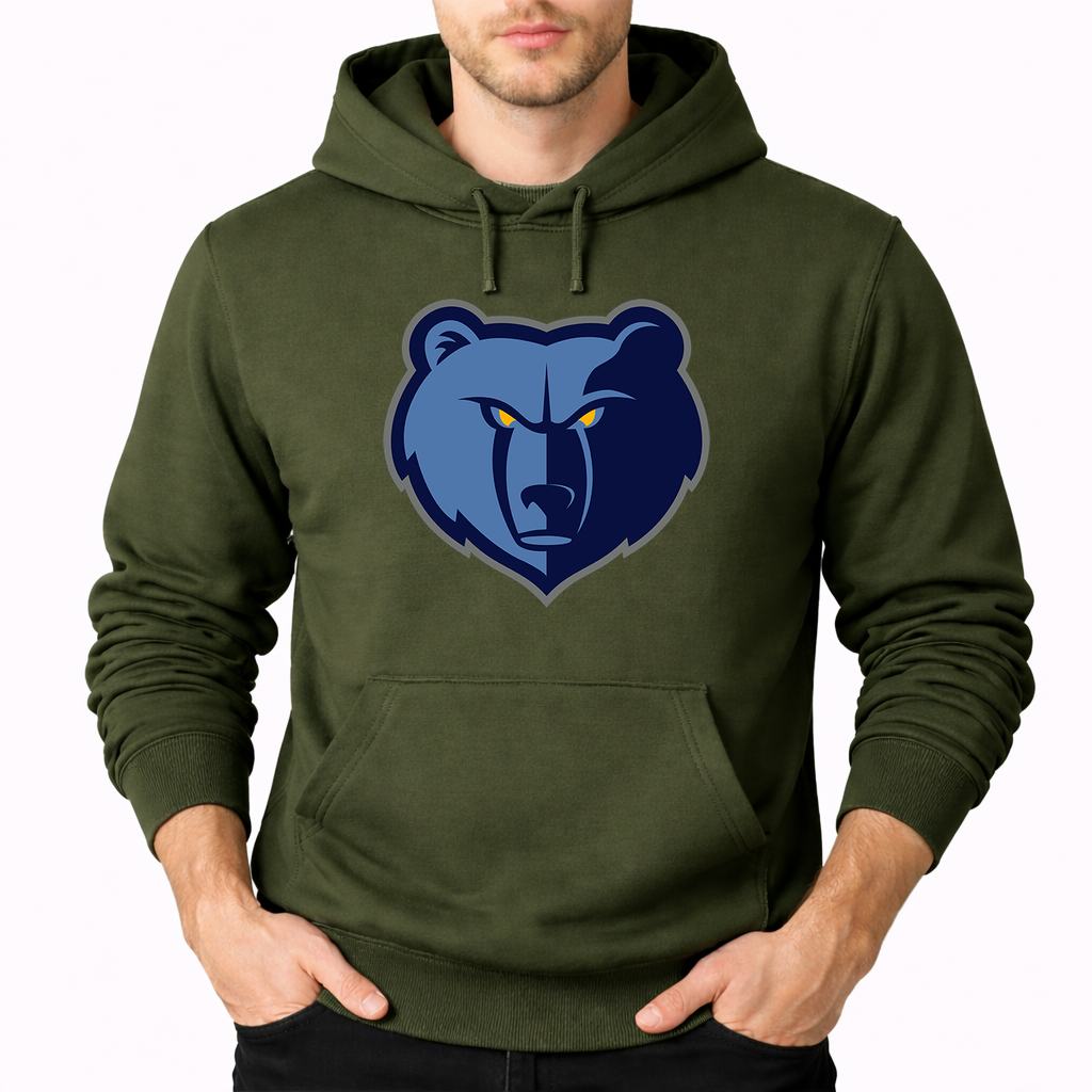 Men's Memphis Grizzlies Pullover Hoodie - Army Green