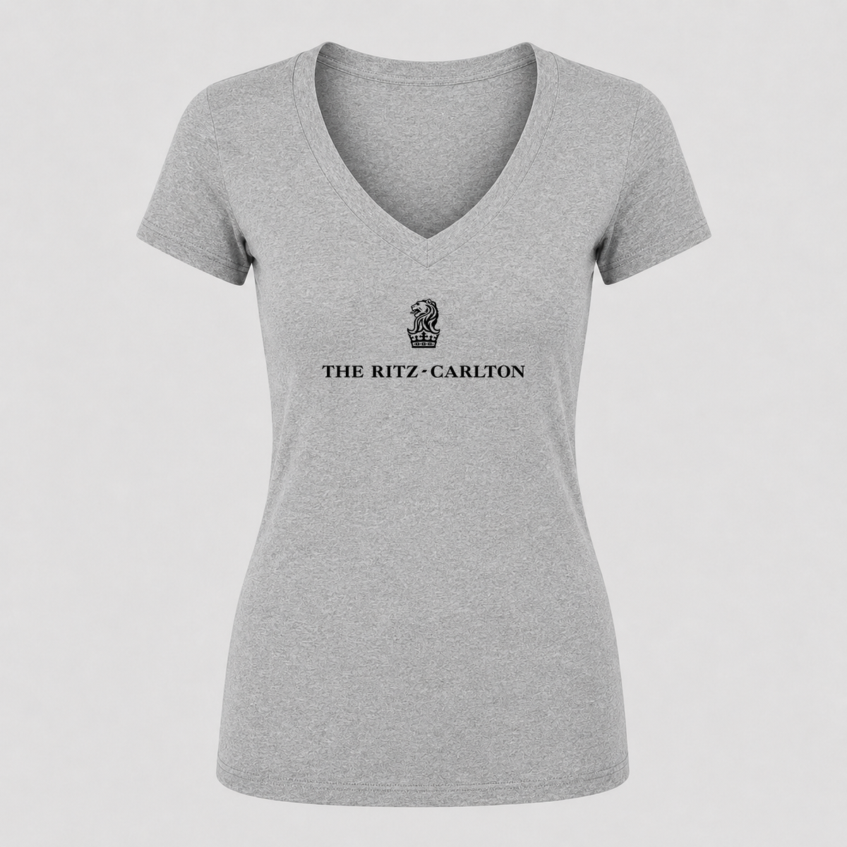 Women's Ritz Carlton V Neck T-Shirt in gray