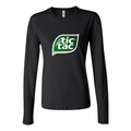 Women's Tic Tac logo PNG1 Long Sleeve T-Shirt - Black