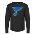 Men's St. Louis Blues Long sleeves Cotton Blend T-Shirt - Black