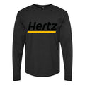 Men's Hertz Long sleeves Cotton Blend T-Shirt - Black