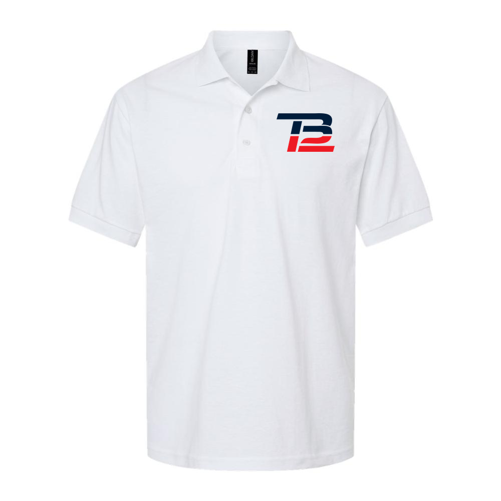 Men's Tom Brady 12 Dry Blend Polo - White