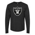 Men's Las Vegas Raiders Long sleeves Cotton Blend T-Shirt - Black