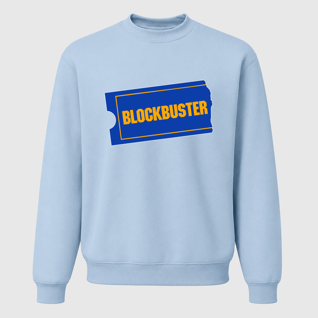 Men's Blockbuster Crewneck Sweatshirt - Sky Blue